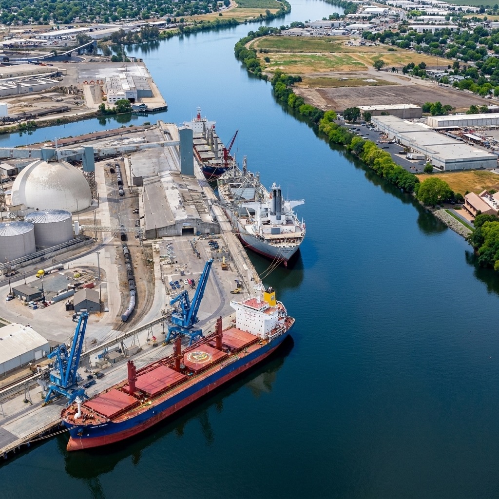 Industrial sector in Stockton